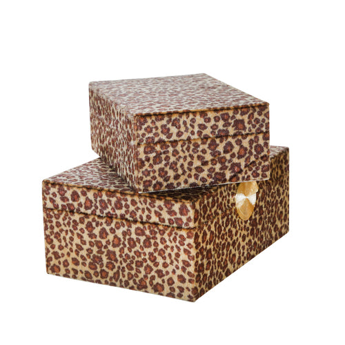 Leopard Velvet Boxes