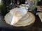 Alabaster White Dinner Plates with Gold Trim