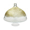 Gold Dome Design Glass Cake Stand
