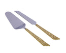 Cake Servers With Mosaic Design - 12"L