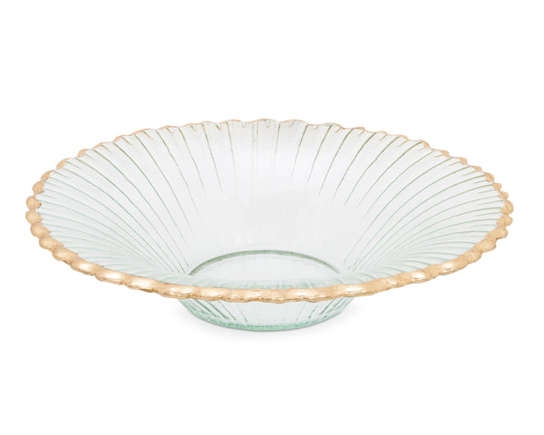 Glass Ruffle Bowl