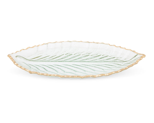 Glass Leaf Dish