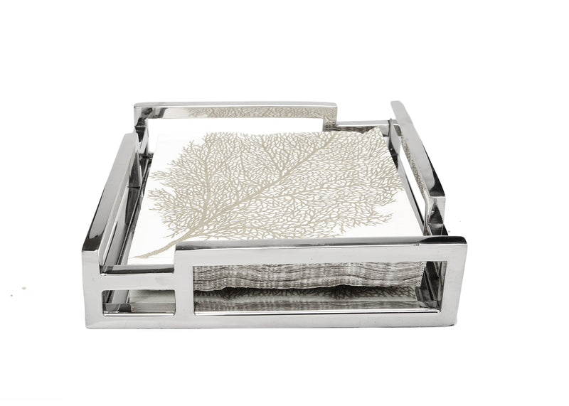 Square Mirror Napkin Holder